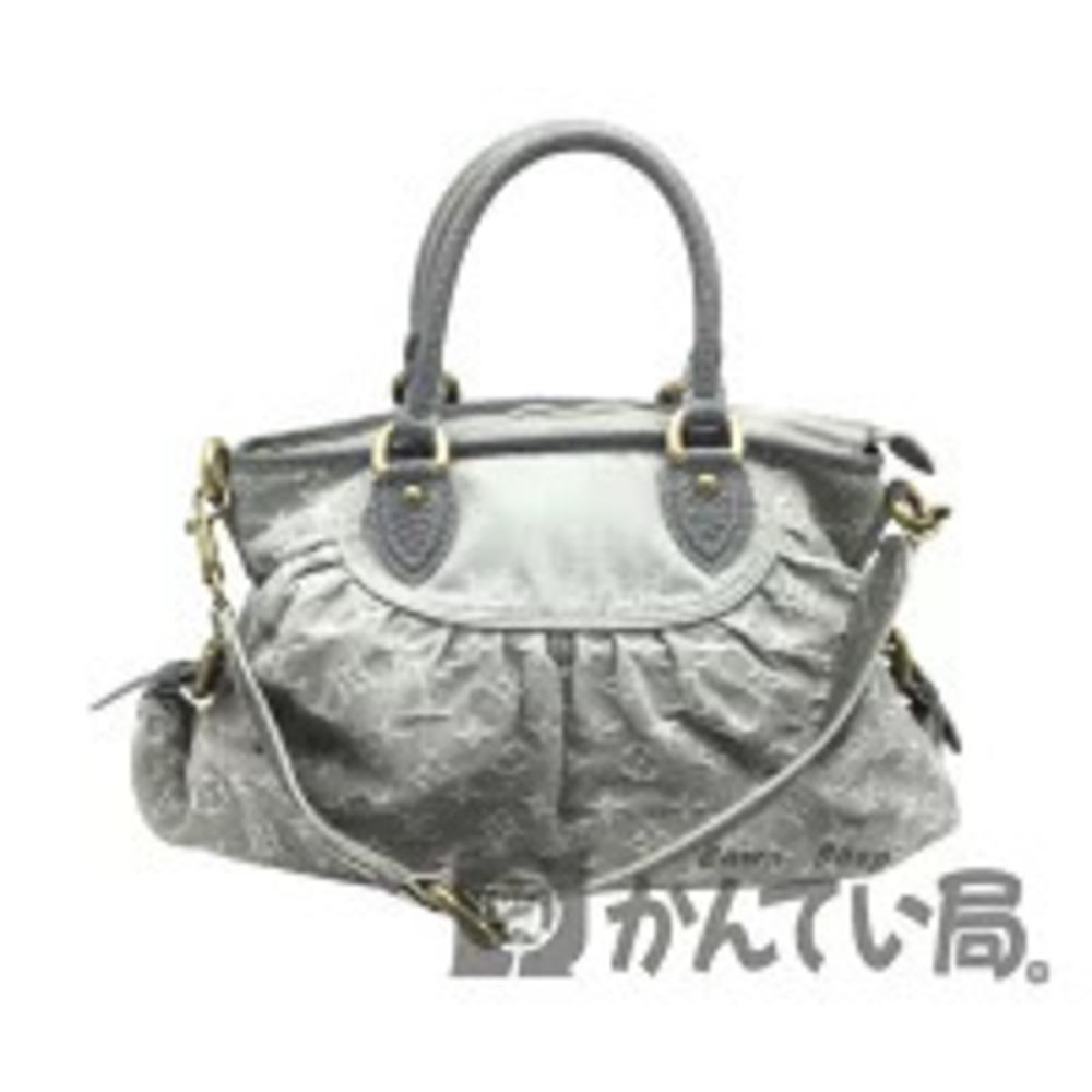 LOUIS VUITTON Neo Cabby Monogram Denim Shoulder Bag Gray